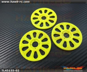 Tarot 450 Series Main Gear 150T New Type (3pcs, Yellow)